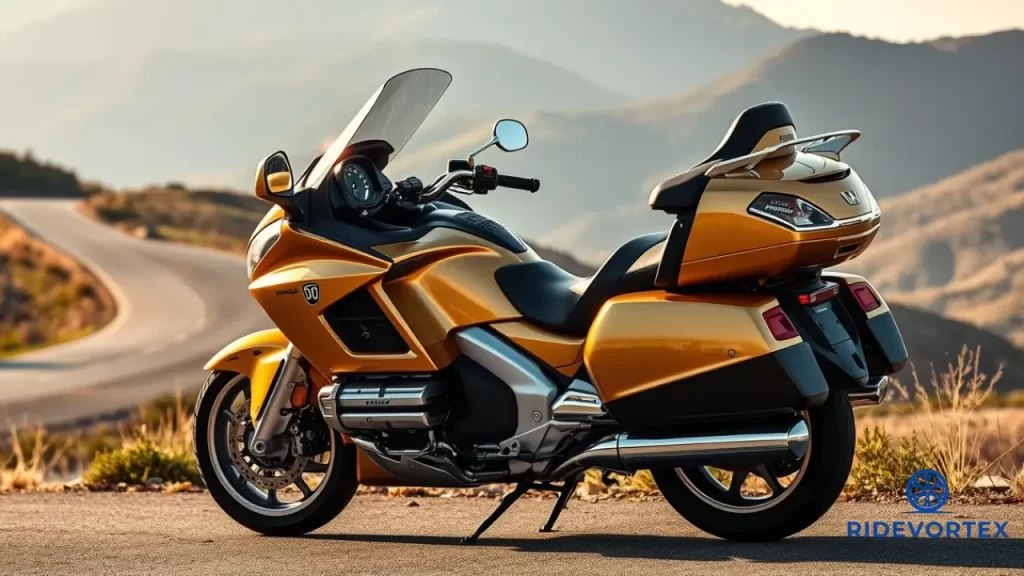 Side profile of Honda Gold Wing showcasing its aerodynamic design