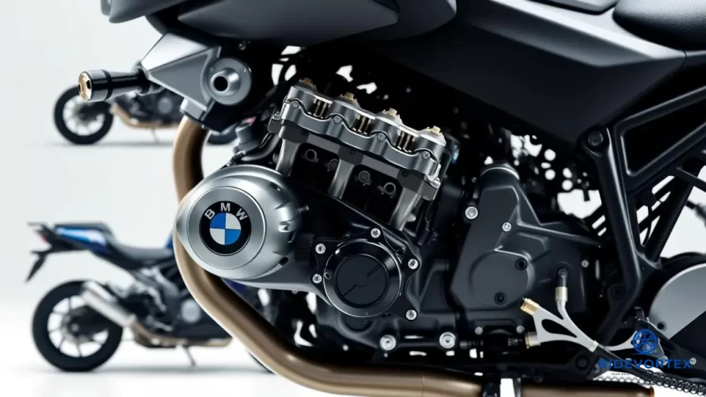 Close-up of the all-new 1,300 cc boxer engine in the BMW R 1300 R
