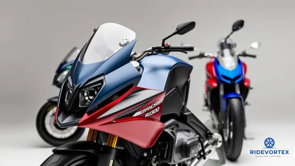 Front view of BMW R 1300 R 2025 with signature LED headlight and muscular stance