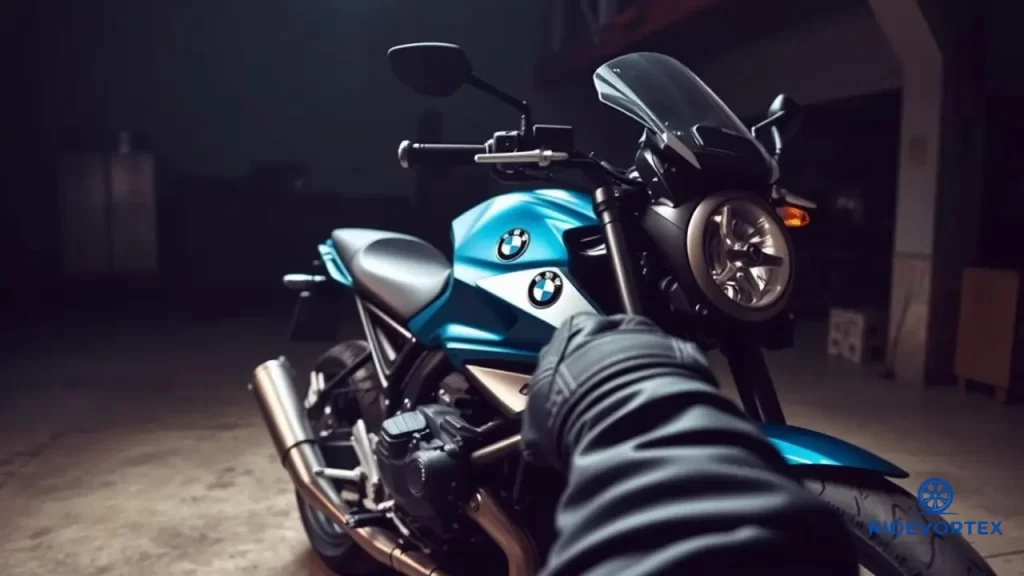 Rider on BMW R 1300 R enjoying a dynamic corner on twisty roads