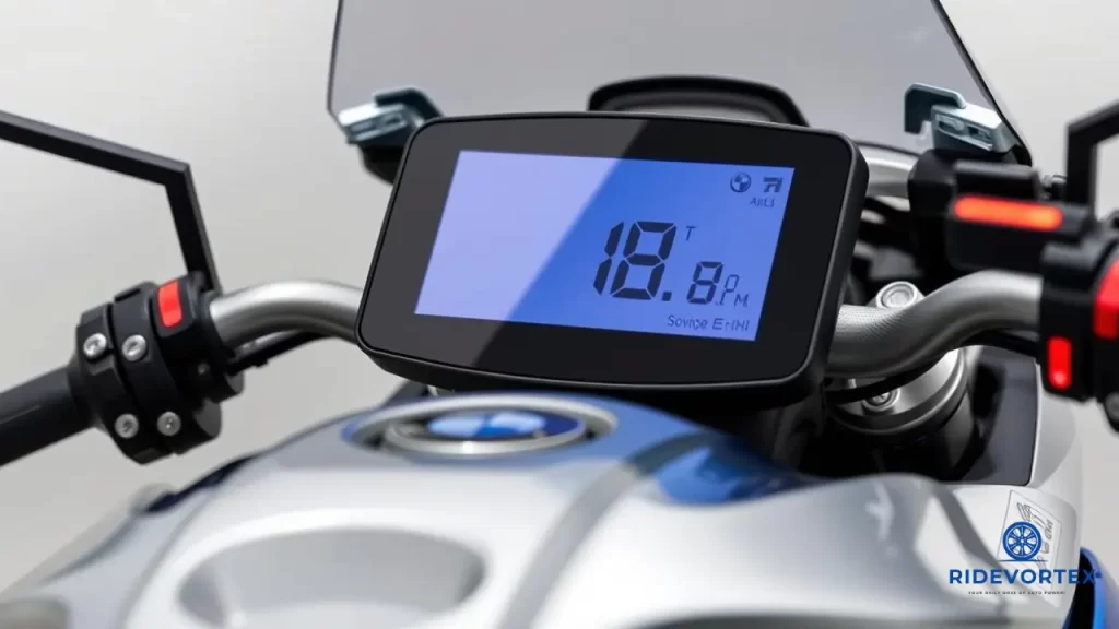 High-resolution TFT display and control interface of the BMW R 1300 R