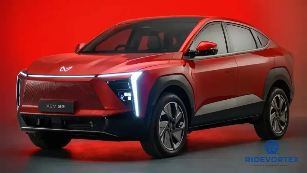 Sleek and modern side profile of Mahindra BE.06 electric SUV