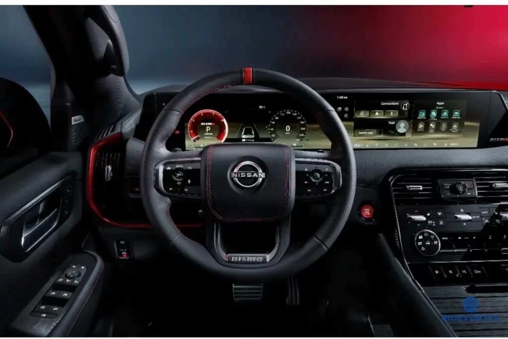 interior dashboard in nissan patrlo nismo