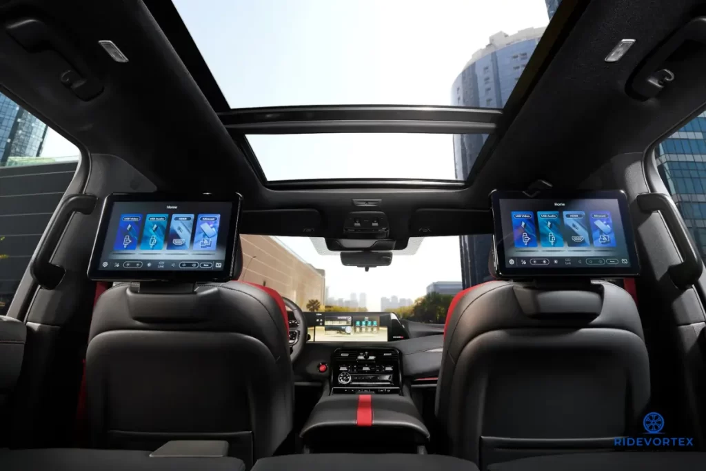 interior in nissan patrlo nismo