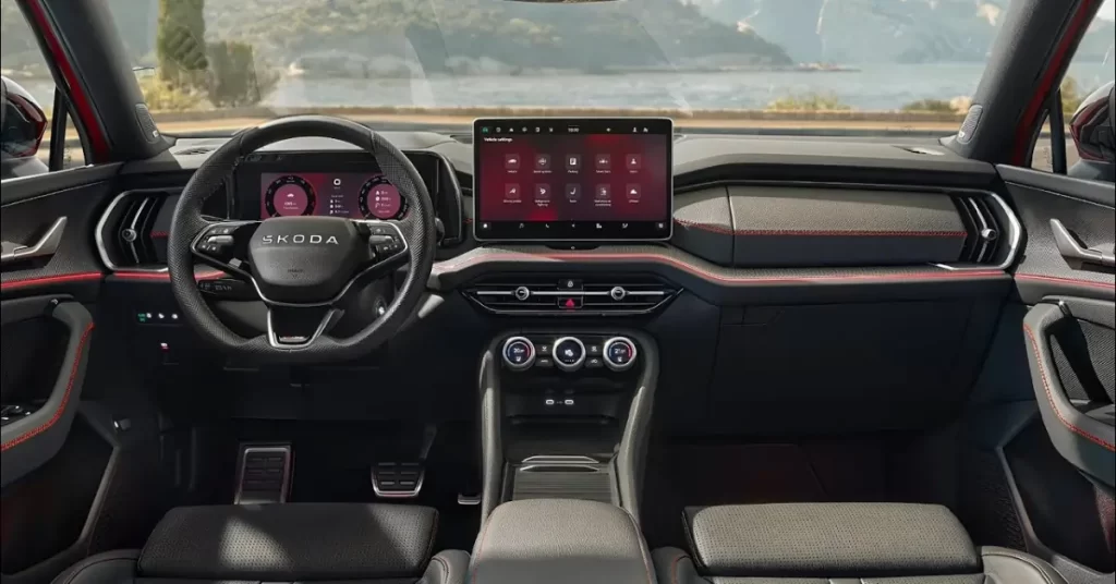 Skoda Kodiaq 2025 – Full details of a reliable, luxurious 7-seater SUV interior image