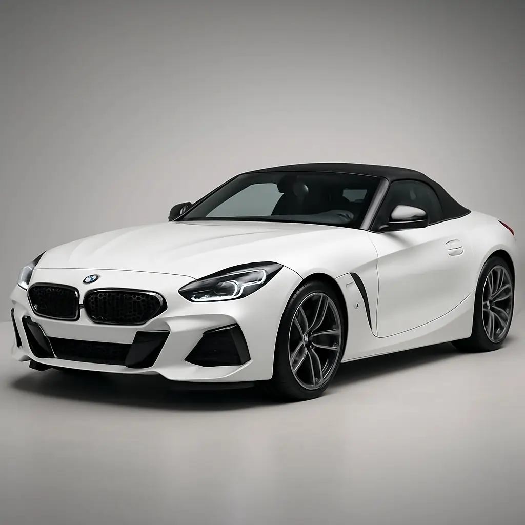 BMW Z4 M40i sports car exterior front side view in India